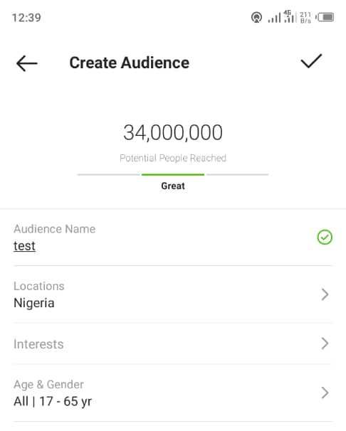 Number of active users on Instagram in Nigeria