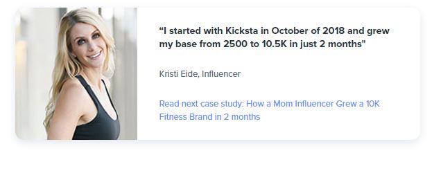 Kicksta review by Kristi Eide