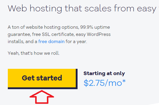 Getting started with hosting account, hosting possible pricing 