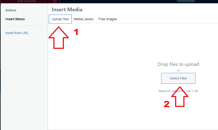 Uploading background image with WordPress media tool