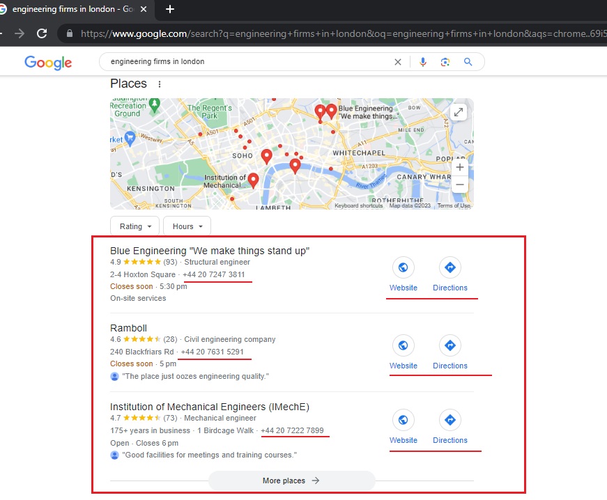 How to advertise your business using Google Business Profile search results