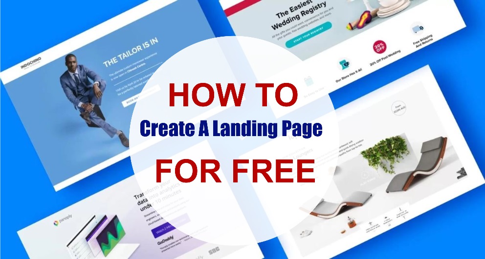 How to create a landing page for free
